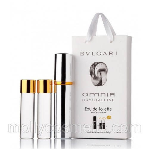 ЖЕНСКИЙ МИНИ ПАРФЮМ BVLGARI OMNIA CRYSTALLINE 3*15 МЛ
