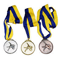 Медаль Спортивная маленькая Единоборства 5см (бронза)