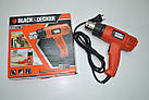 БУДІВЕЛЬНИЙ ФЕН BLACK+DECKER 1.8 КВТ 560°С + АКСЕСУАРИ І КЕЙС KX1693-QS, фото 5