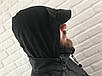 Куртка Soft Shell чорна демісезонна ESDY, фото 5