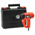 БУДІВЕЛЬНИЙ ФЕН BLACK+DECKER 2 КВТ 600°C + АКСЕСУАРИ І КЕЙС KX2001K-XK, фото 3