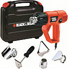 БУДІВЕЛЬНИЙ ФЕН BLACK+DECKER 2 КВТ 600°C + АКСЕСУАРИ І КЕЙС KX2001K-XK, фото 4