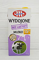 Молоко без лактози Mlekovita bez lactozy Wydojone Mleko 1,5% (Польща)