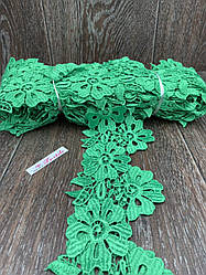 Мереживо квіти 9 см зелене