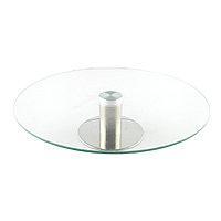 Стійка для торта, що обертається скляна 30 см №1