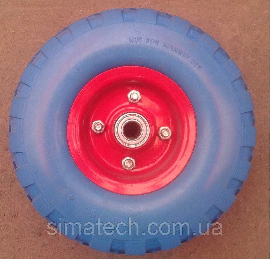 Колесо для тачки 3.50-4/16 пінополіуретанове, фото 1
