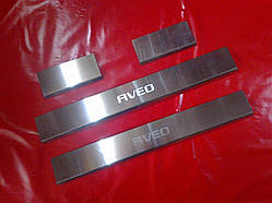 Накладки на пороги CHEVROLET AVEO з 2012 р. T300