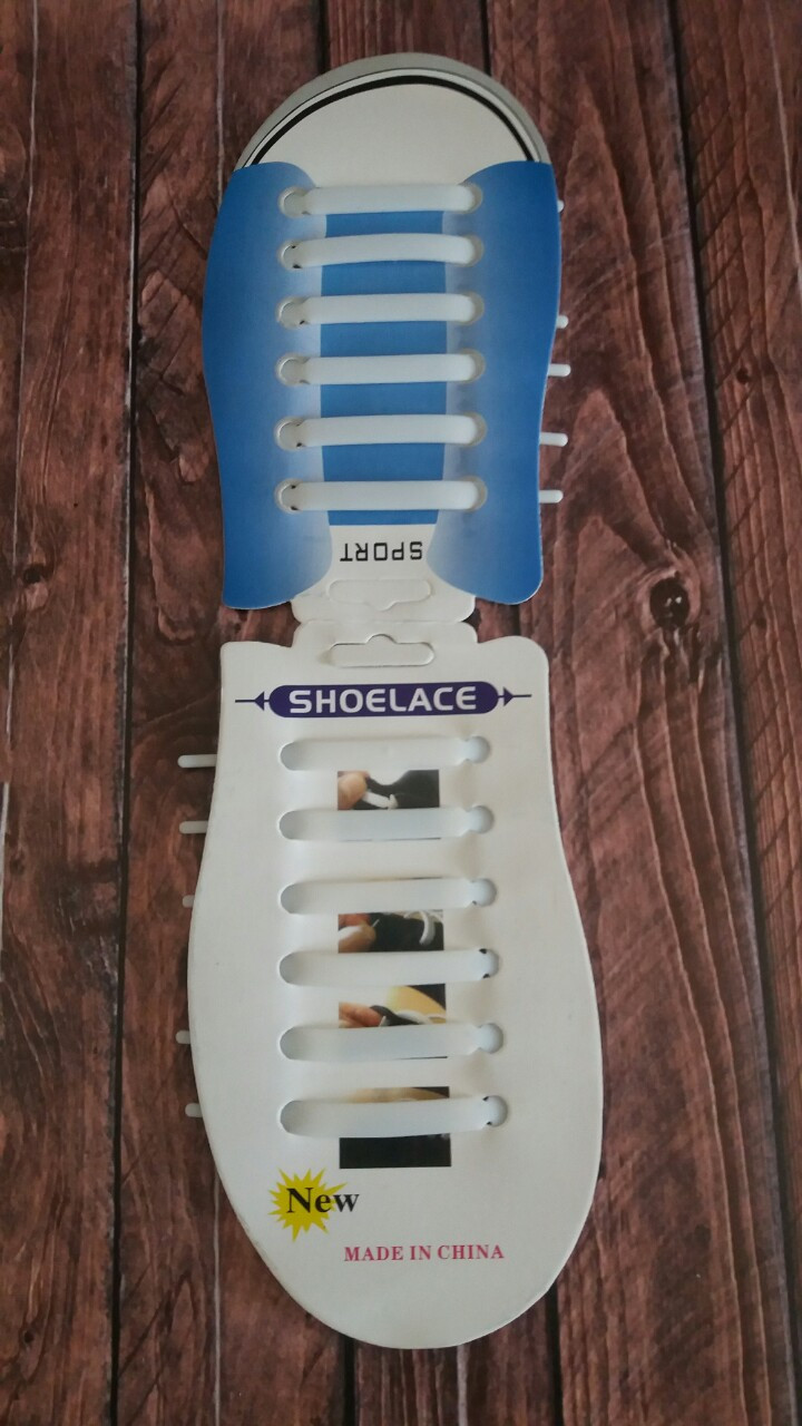 Силіконові шнурки для взуття 6+6 12 шт./комплект, фото 1