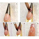 Форми для нарощування нігтів "Золото" - рулон 500 шт. ( 3,5 см.), фото 4