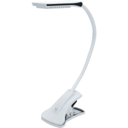 Гнучка настільна світлодіодна LED-лампа з кріпленням-прищіпкою ТМ FunDesk Білий LS4 white