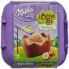 Шоколадні яєчка в лотку Milka «Löffel Ei Oreo» з вершковим мусом і печивом орео, 144 г., фото 6
