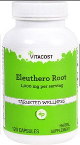 Vitacost Eleuthero Root Елеутерокок екстракт кореня 500 мг, 120 капсул