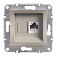 Розетка комп'ютерна RJ45 категорія 5E UTP Бронза Schneider Asfora plus (EPH4300169)