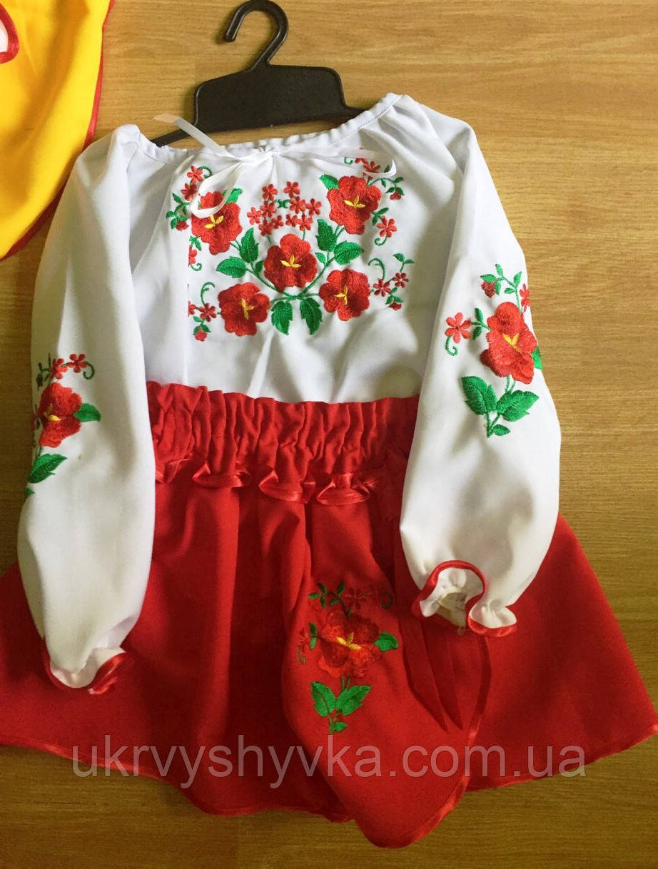 Костюм дитячий "Квіточка" червоний