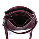 Жіноча шкіряна сумочка кроссбоди 36 бордо, фото 7