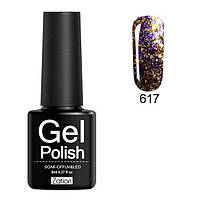 Гель-лак із блискітками, Zation, No 617