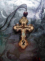 Крест деревянный на шею или в авто "Святый Крест"