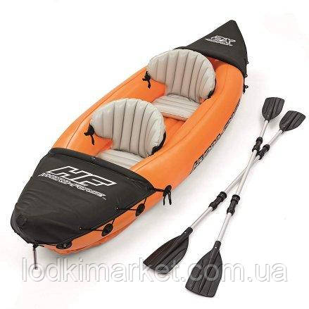 Надувна байдарка-каяк Bestway 65077 lite-rapid X2 Kayak