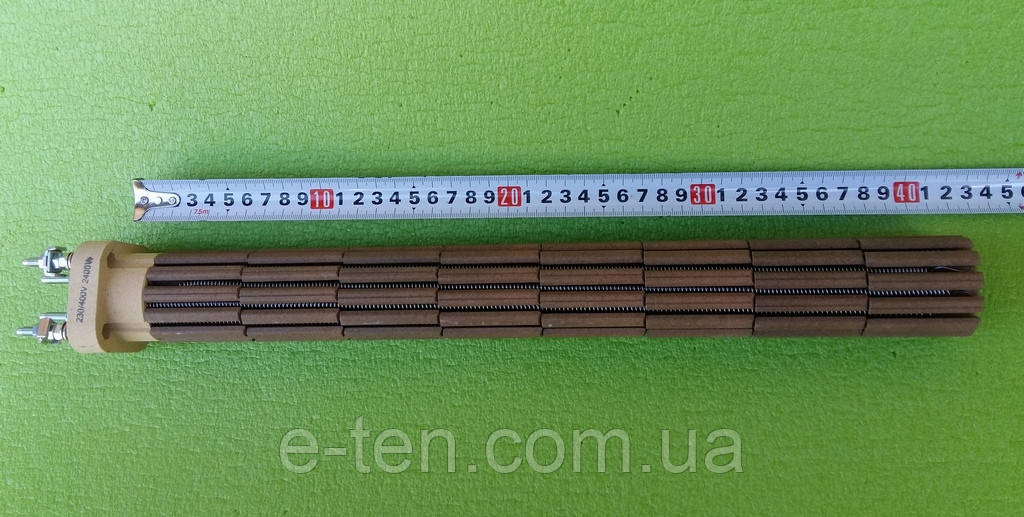 СТЕАТИТОВИЙ тен 2400W / 230V-400V / L = 420 мм (під фланець-колбу L=450 мм/500 мм) до бойлерів VSRS Atlantic Франція
