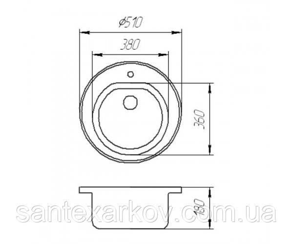 Мойка для кухни из керамогранита Valetti 510 - фото 7 - id-p88861997