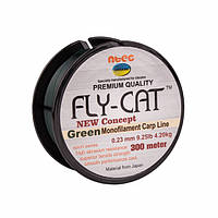 Леска NTEC Fly Cat Green Monofilament Carp Line 300м, Ø0.23мм, 9.25lb/4.2кг