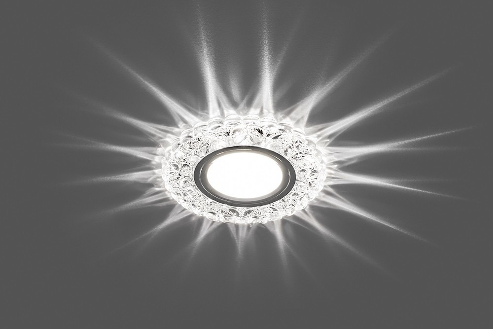 Декоративний вбудований світильник Feron 7095 3 W MR16 з LED-підсвіткою (15 LED 2835SMD 4000K)