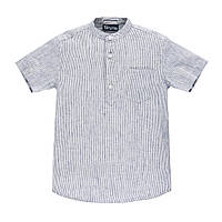 Рубашка для мальчика с коротким рукавом BRUMS 191BFDF001-920 в полоску 140