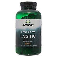 L-лізин, L-Lysine, Swanson, 500 мг, 300 капсул