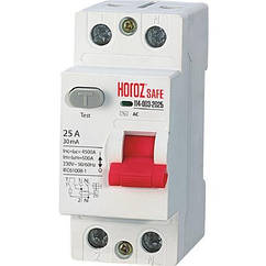 Пристрій захисного вимкнення (УЗВ) 2P 25A 30mA 230V