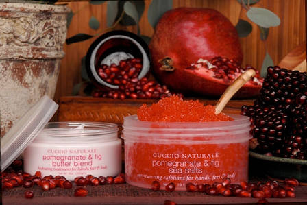 Солевой скраб на масляной основе "Гранат и инжир" - Cuccio Naturale Sea Salt Scrub Pomegranate and Fig, фото 2