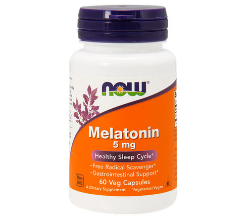 Мелатонін для сну NOW Foods Melatonin 5 mg 60 капс, фото 2