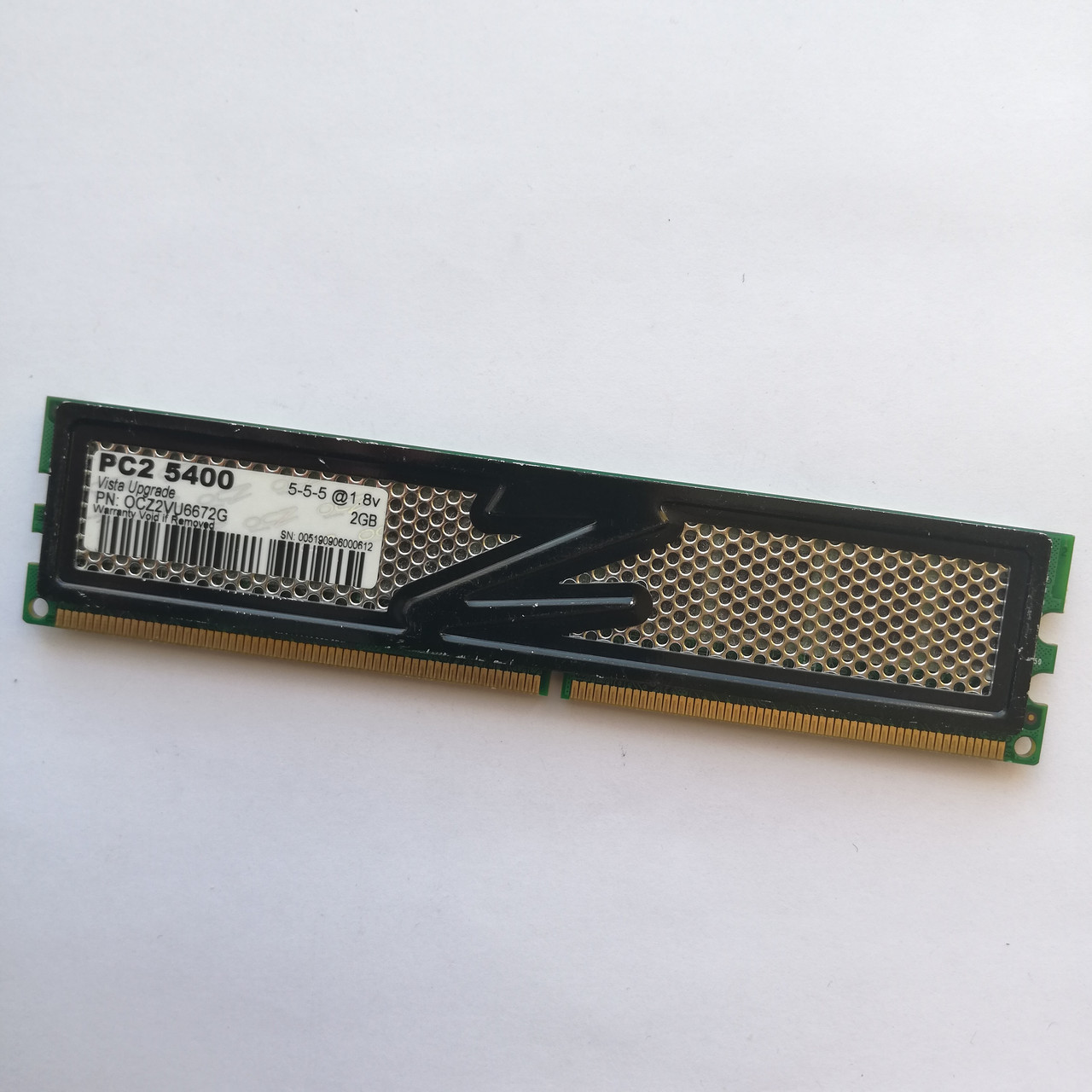 Игровая оперативная память OCZ DDR2 2Gb 667MHz PC2 5300U CL5 (OCZ2VU6672G) Б/У