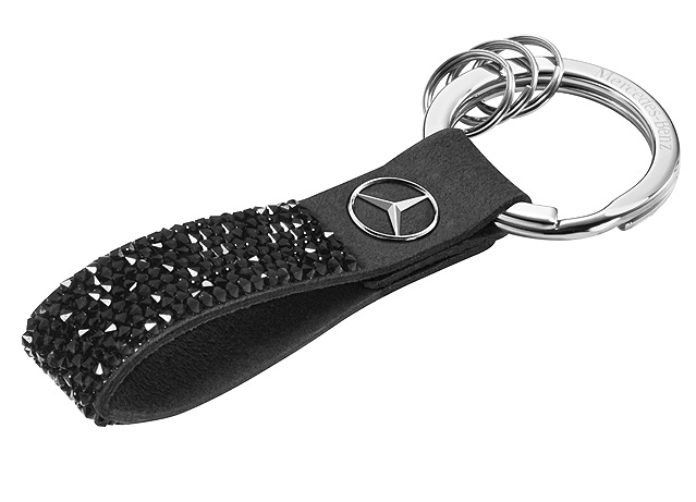 Брелок Mercedes-Benz Key Ring, Milano, Black, Swarovski (B66953269)