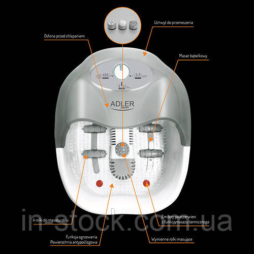 Ванночка массажная для ног Adler AD 2167 - фото 6 - id-p936009997