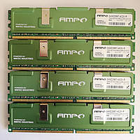 Комплект оперативной памяти Wintec AMPO DDR2 8Gb (4*2Gb) 667MHz PC2 5300U CL5 (3AMD2667-4G2K-R) Б/У