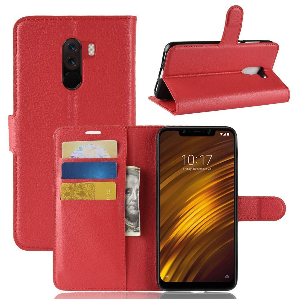 Чохол-книжка Litchie Wallet для Xiaomi Pocophone F1 Червоний