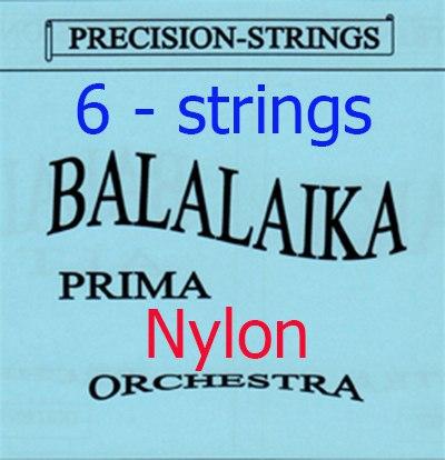 Комплект нейлонових струн для Балалайки Прима 6-ст