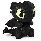 Інтерактивний плюшевий дракон Беззубик 25 см. Dragons DreamWorks, фото 5