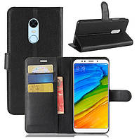 Чехол-книжка Litchie Wallet для Xiaomi Redmi 5 Plus Черный