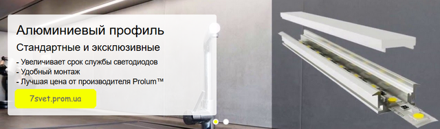 профіль для LED стрічки