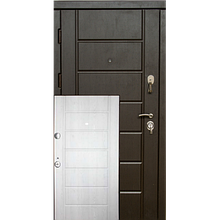 Вхідні металеві броньовані двері Канзас венге/сосна прованс (серія «ВІП+»)