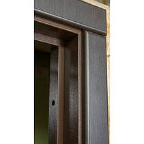 Вхідні металеві броньовані двері Канзас венге/сосна прованс (серія «ВІП+»), фото 3