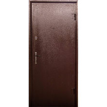 Вхідні металеві броньовані двері Арка метал/МДФ (серія «Економ»)