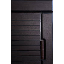 Вхідні металеві броньовані двері Драбинка венге з патиною (серія «ВіП+»), фото 2