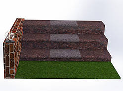 Плитка з токівського граніту для сходів 300×400×30