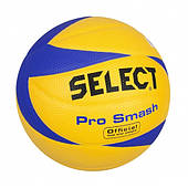   М'яч волейбольний SELECT Pro Smash Volley (жовто-синій, розмір 5)