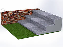 Плитка для сходів з Покостовського граніту