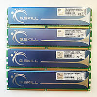 Комплект оперативной памяти G.Skill DDR2 8Gb (4*2Gb) 667MHz PC2 5300U CL4 (F2-5300CL4D-4GBPQ) Б/У