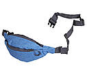 Чоловіча текстильна сумка на пояс Y302-12SBLUE1 Блакитна, фото 8