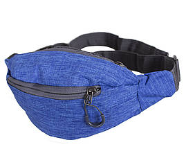 Чоловіча текстильна сумка на пояс Y302-19BLUES синя